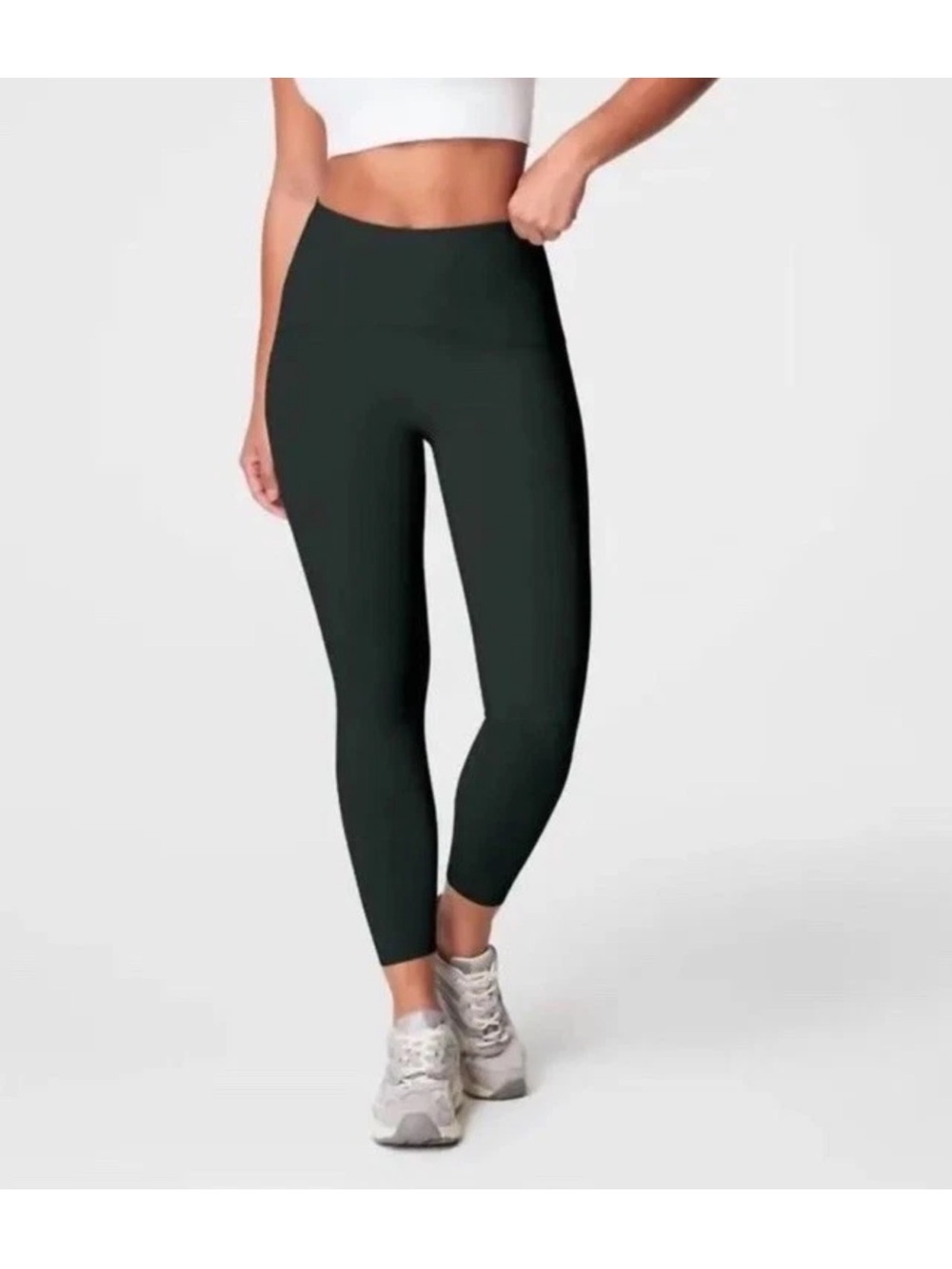Spanx booty boost 7/8 leggings dark green